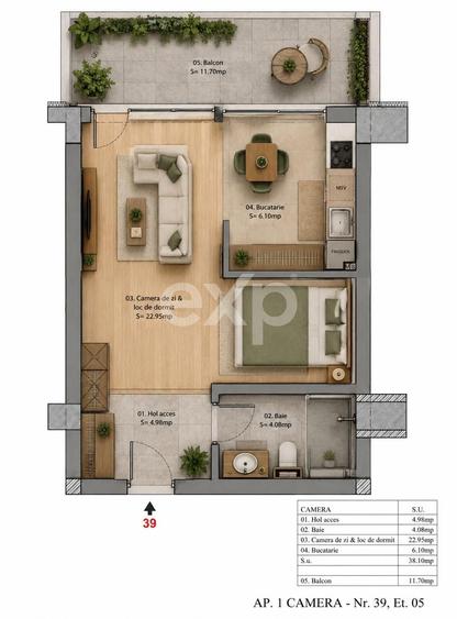 Apartament Tip Studio-Parc Sebastian - 2