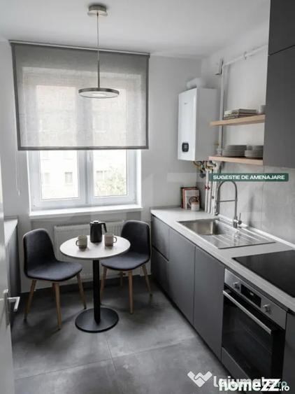 Apartament cu 2 camere semidecomandat în Central