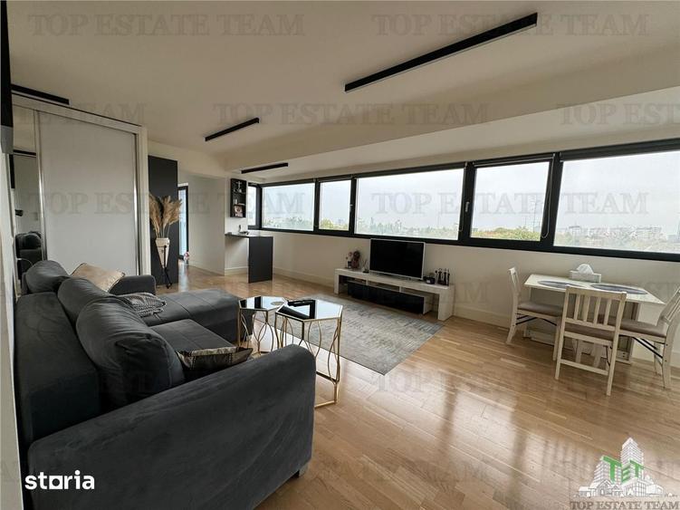 Apartament cu 2 camere semidecomandat, mobilat în Tei