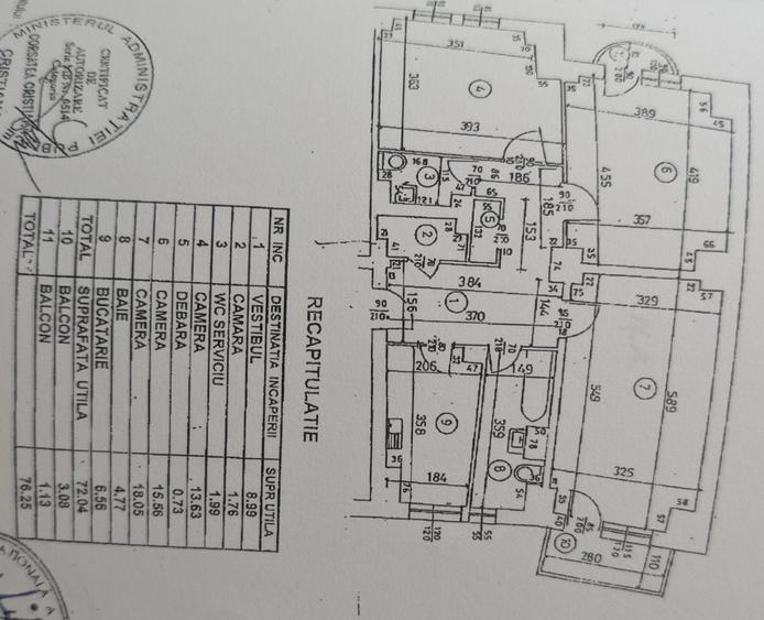 Apartament cu 3 camere decomandat în Crângași