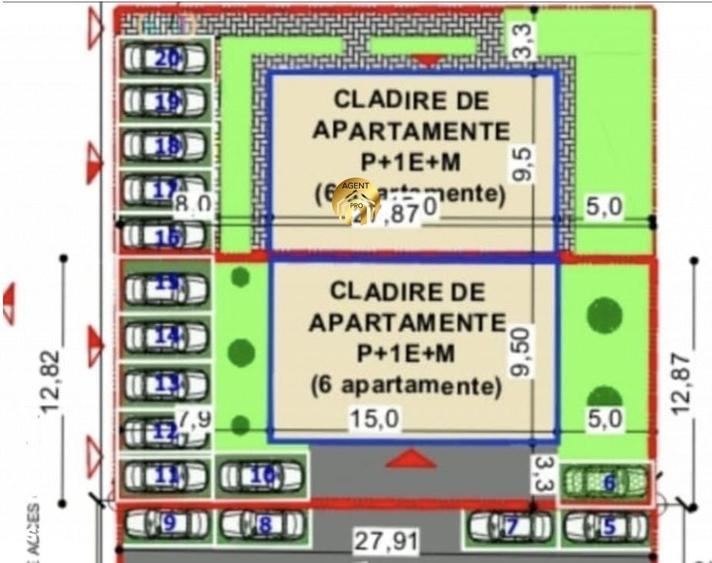Apartament cu 3 camere în Central