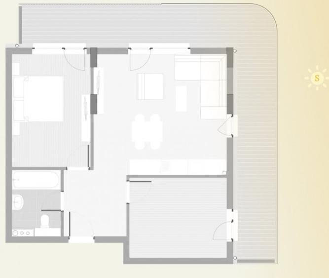 Apartament cu 2 camere semidecomandat în Florești — fotografia 3