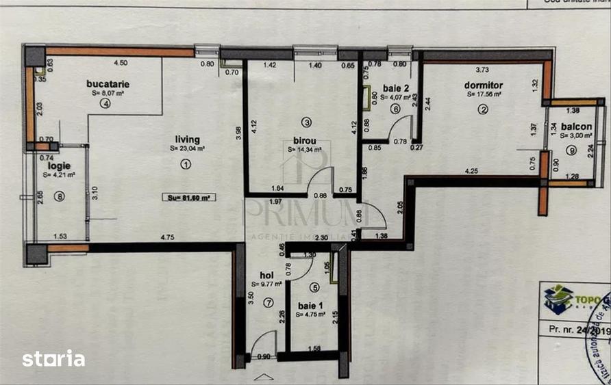 Apartament cu 3 camere decomandat, mobilat în Aradului