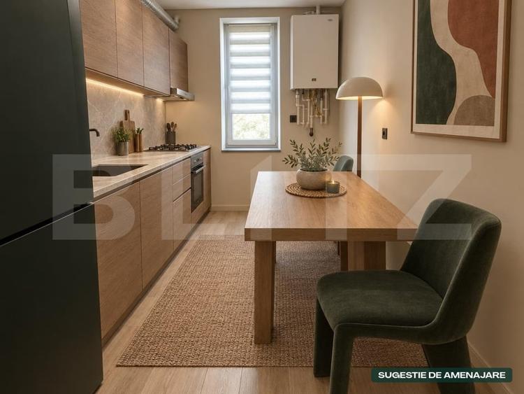 Apartament cu 2 camere semidecomandat, mobilat în Păcurari