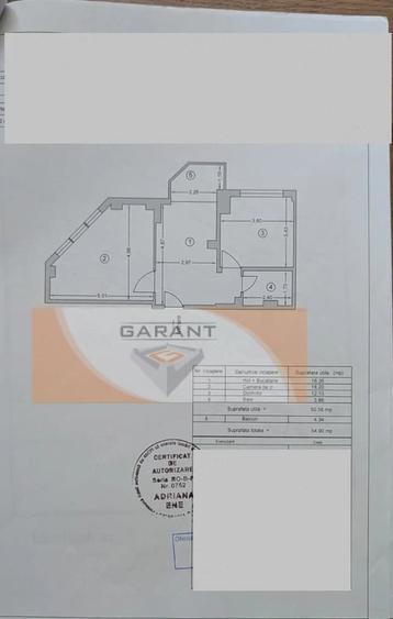 Apartament cu 2 camere decomandat în Ultracentral