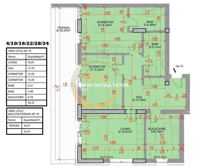 Apartament cu 3 camere decomandat în Theodor Pallady