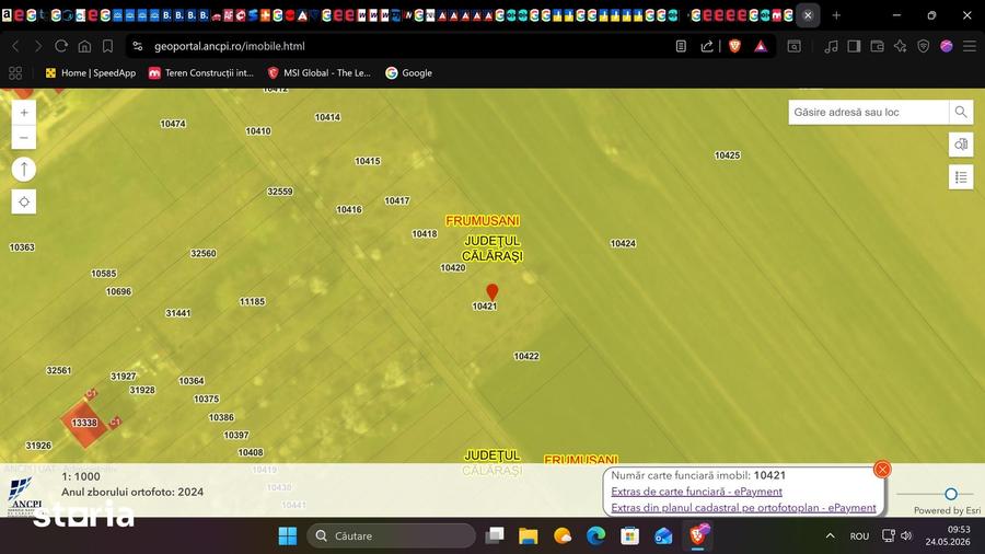 Teren intravilan 995 mp | Deschidere 22,44 m | PUZ|Postavari-Frumu?ani - 1