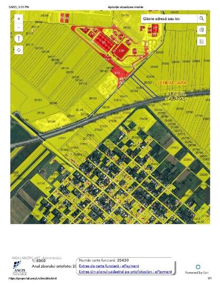 Teren agricol intravilan de 7041 mp, în Central