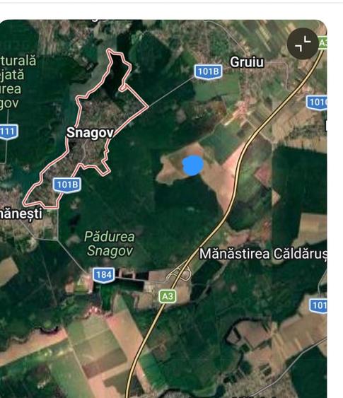 Teren Construcții extravilan de 33000 mp, în Snagov