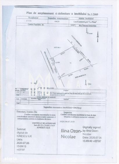 Teren de 10400 mp, în Căzănești