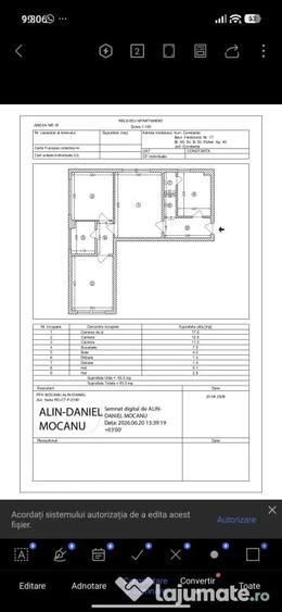 Apartament cu 3 camere semidecomandat în Central