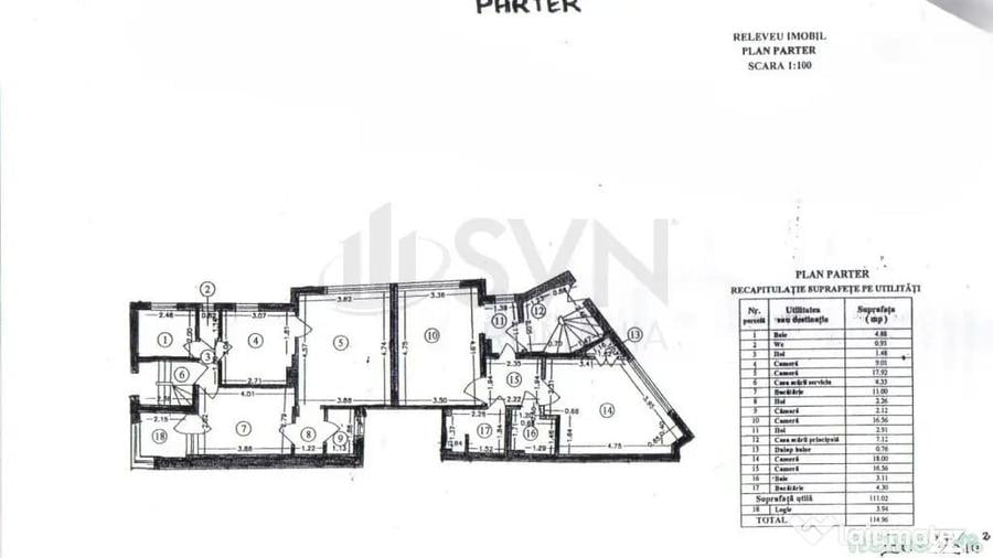 Casă cu 21 camere cu Teren 530 Mp în Cotroceni