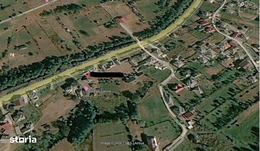 Casă cu 2 camere cu Teren 498 Mp în Săliște