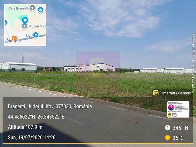 Teren de 3333 mp, în Brănești