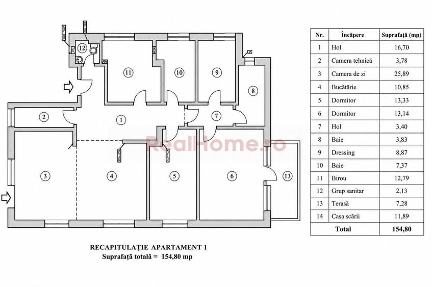 Apartament cu 4 camere în Corbeanca