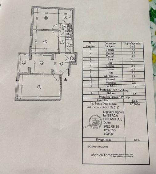 Apartament cu 3 camere decomandat în Gorjului