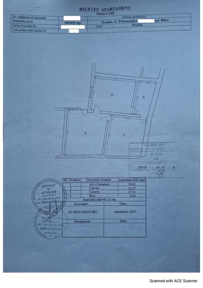 Apartament cu 2 camere în Central