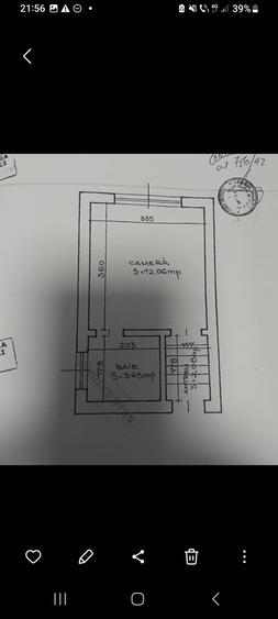 Garsonieră decomandată în Dacia