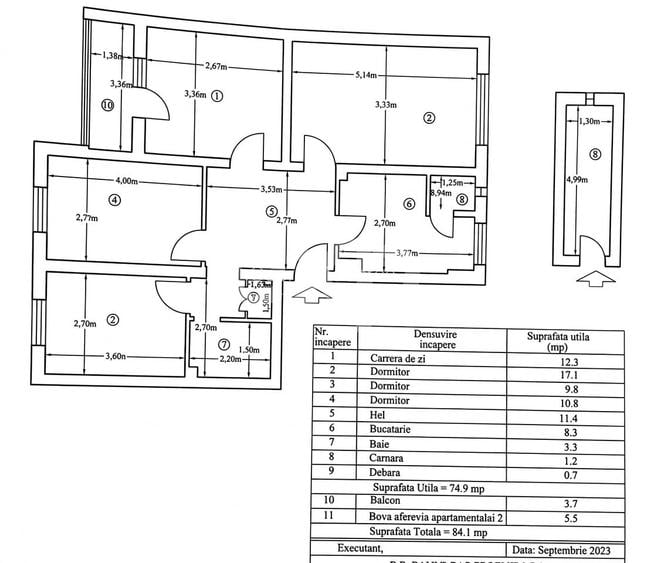CENTRAL | Apartament 4 camere | Parter | pretabil spatiu comercial