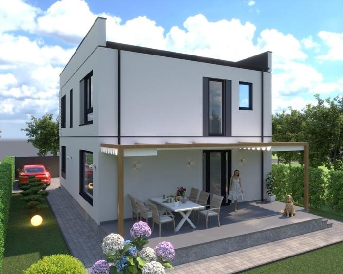 Casă individuală cu 4 camere cu Canalizare în Goranu