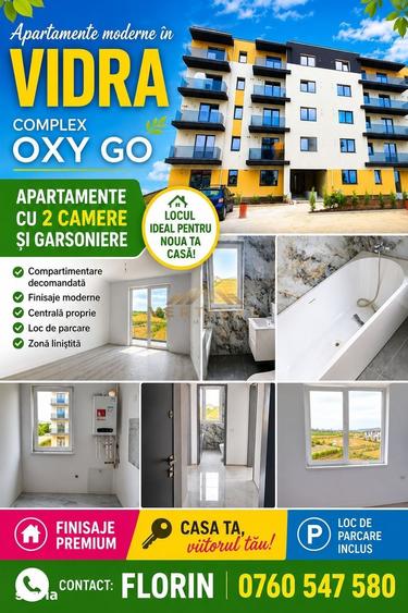 Apartament cu 2 camere în Vidra