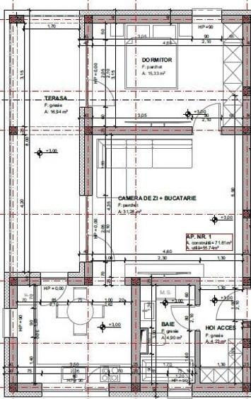 Apartament cu 2 camere decomandat în Bucovăț (Remetea Mare)