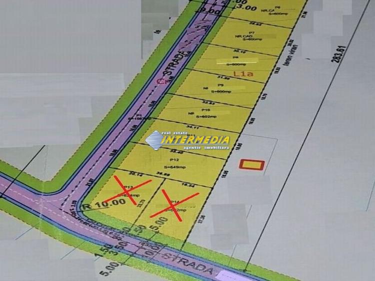 Teren Construcții intravilan de 600 mp, în Cetate