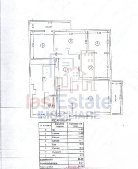 Apartament cu 3 camere decomandat în Nicolina