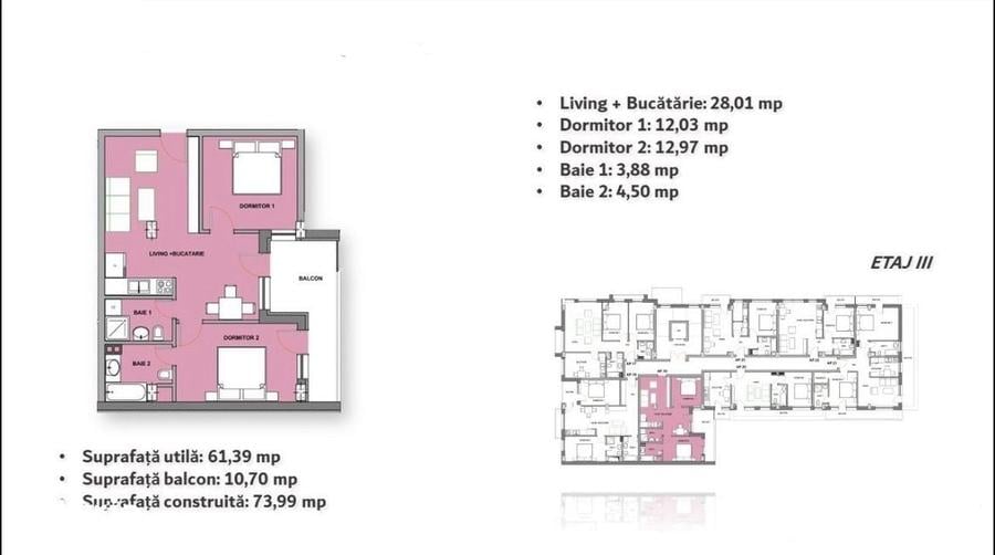 Apartament 3 cam Cantemir bloc NOU calitate PREMIUM cu CF individual - 12