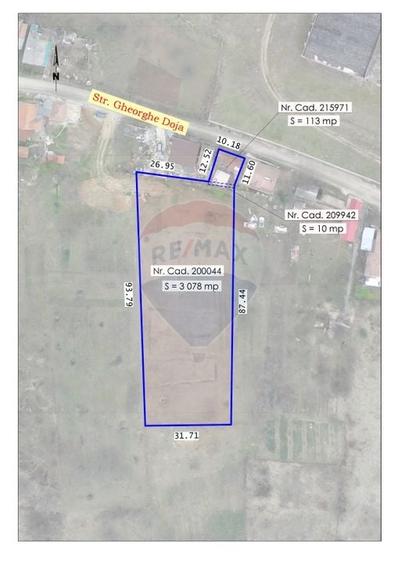 Teren Construcții intravilan de 3201 mp, în Nord-Est