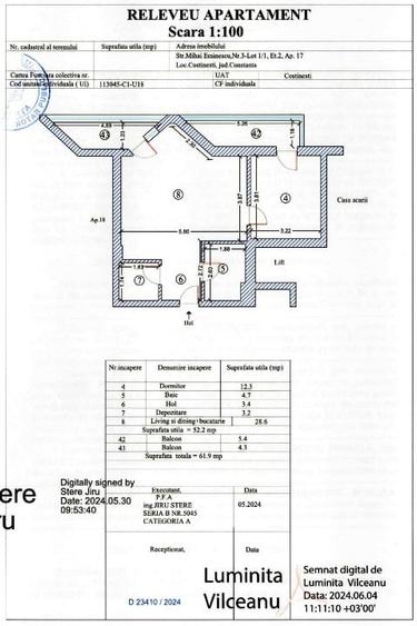 Apartament cu 2 camere decomandat, mobilat în Central