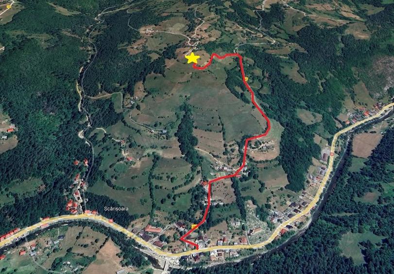 Teren de 3466 mp, în Scărișoara