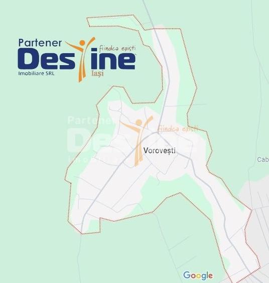 Teren Construcții intravilan de 1550 mp, în Vorovești