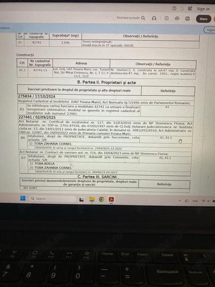 Teren de 2646 mp, în Poiana Mare