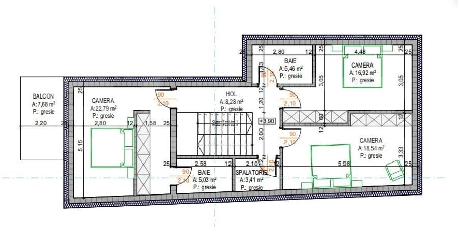 Casă individuală cu 5 camere cu Teren 619 Mp în Grigorescu