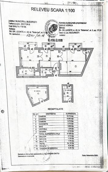 Apartament cu 2 camere decomandat în Cotroceni