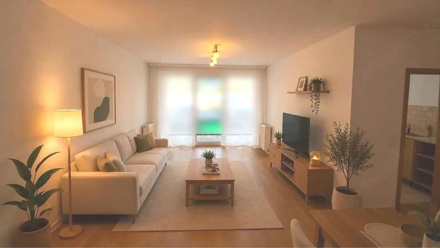 Apartament cu 3 camere semidecomandat în Avantgarden