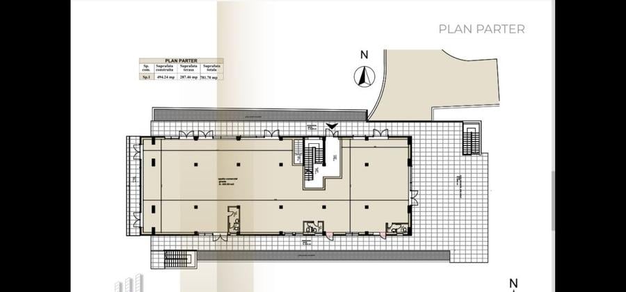 Spațiu comercial, de 494 mp, în Exterior Vest
