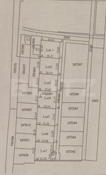 Teren Construcții intravilan de 600 mp, în Periferie