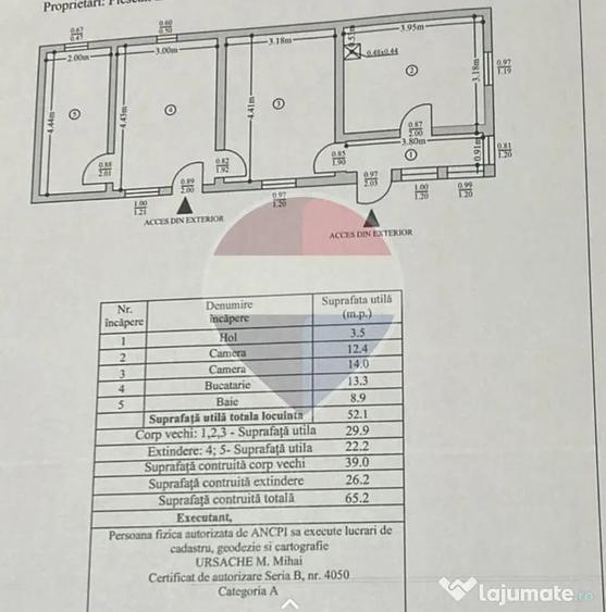 Casă cu 3 camere cu Teren 1043 Mp în Dochia