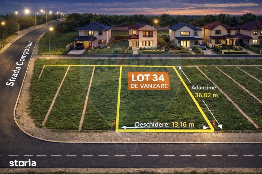 Teren de 474 mp, în Valu lui Traian
