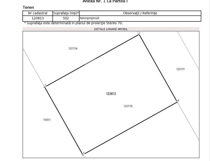 Teren Construcții intravilan de 809 mp, în Corbeanca