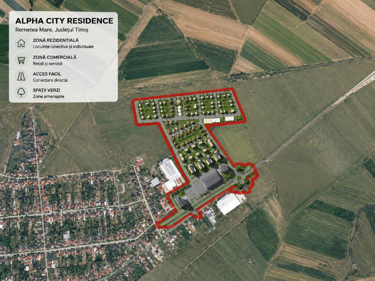 Teren Construcții intravilan de 9909 mp, în Remetea Mare