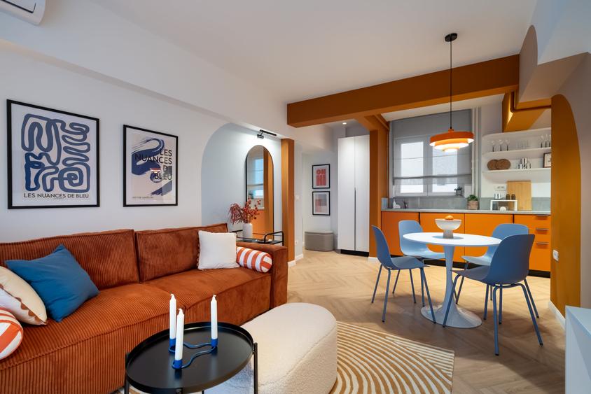 Apartament cu 2 camere semidecomandat în Calea Victoriei