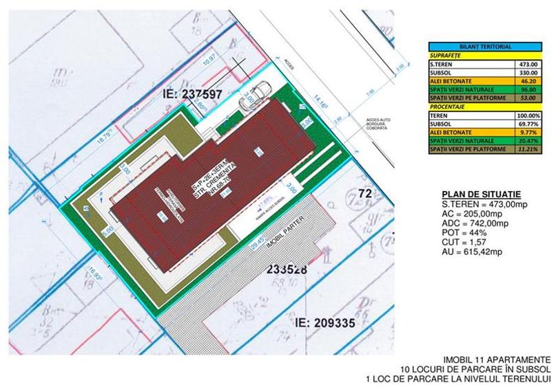 Teren Construcții intravilan de 473 mp, în Colentina