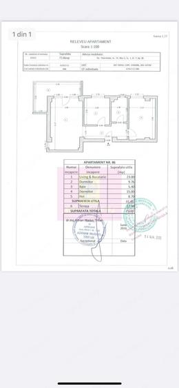 Apartament cu 3 camere decomandat în Militari