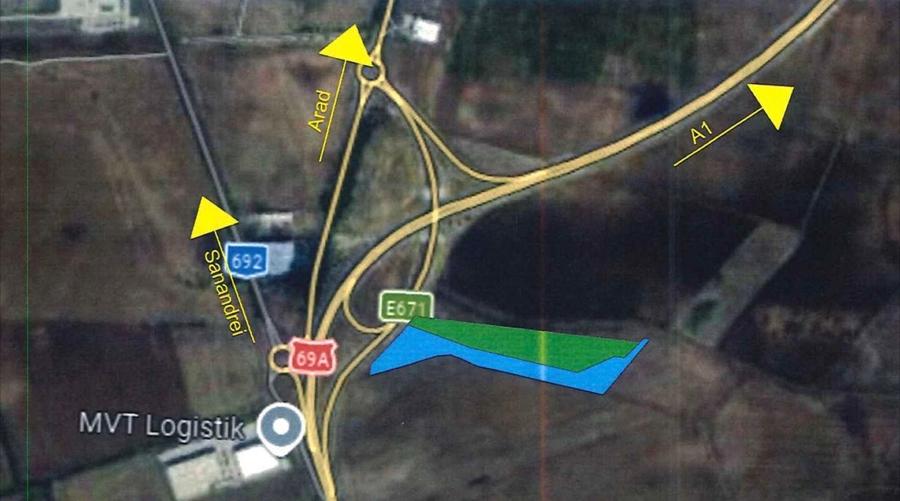 Teren Construcții intravilan de 54000 mp, în Aradului