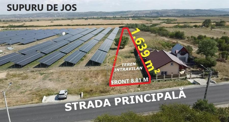 Teren Construcții intravilan de 1639 mp, în Sud