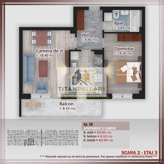 2Cam – TITAN-PALLADY – Metrou – Decom – 60,95 mp - Centrala - 8