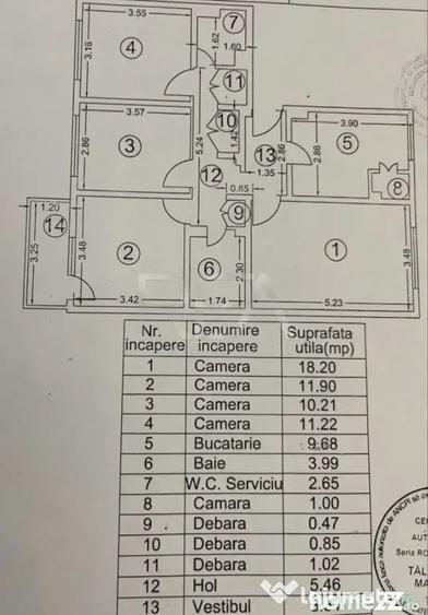 Apartament cu 4 camere decomandat în Gorjului
